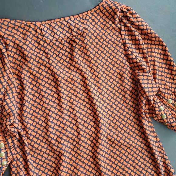 41 Hawthorne Orange blouse - Picture 7 of 8